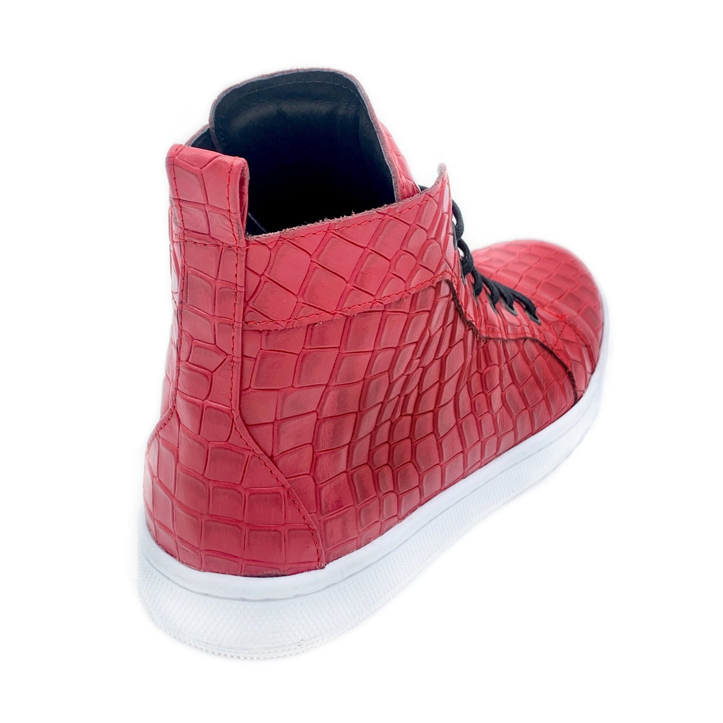 LAMBO RED GATOR high top sneakers