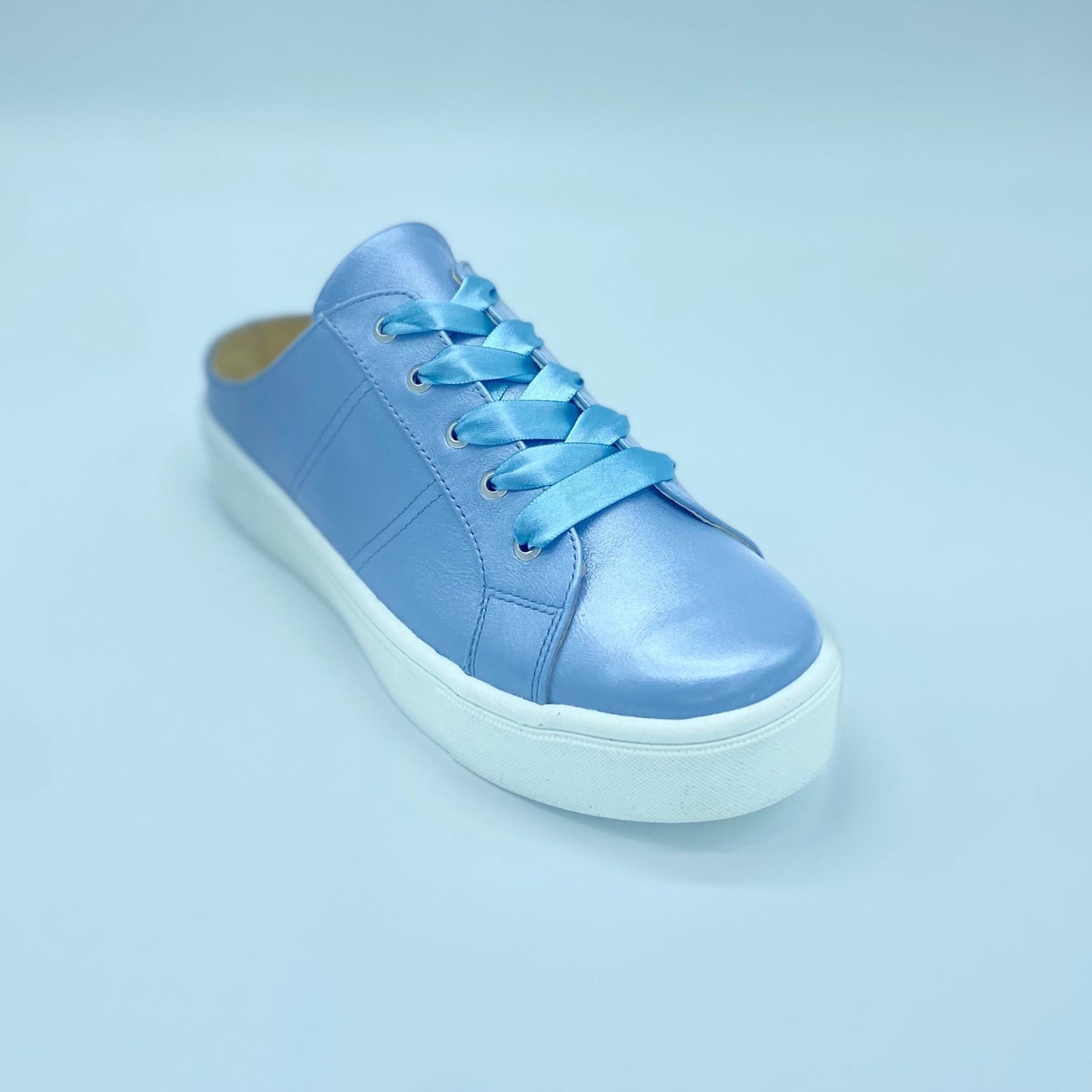 TESTALEONE MULE sneakers. Blue pearl